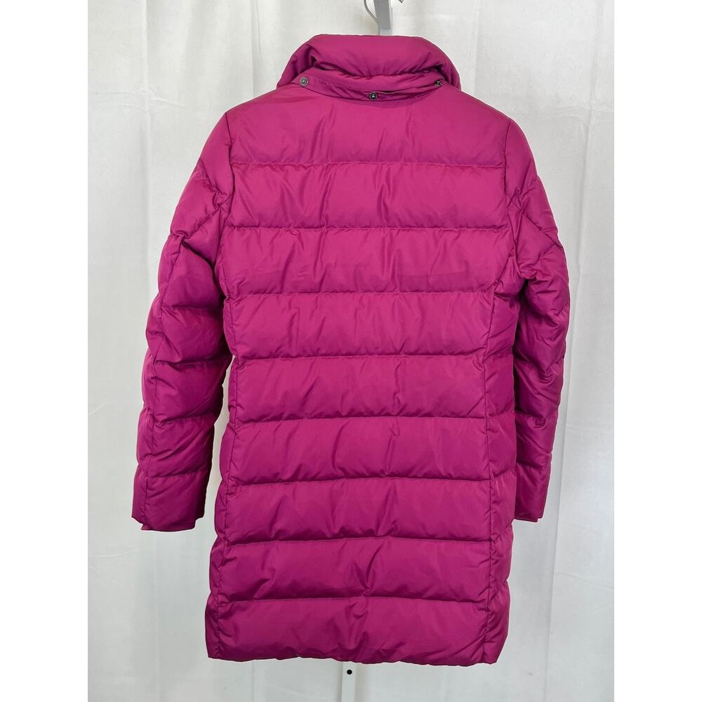 LANDS' END Down Winter Coat Full Zip Puffer Missing Hood Purple Size 4 6 S - Picture 2 of 10